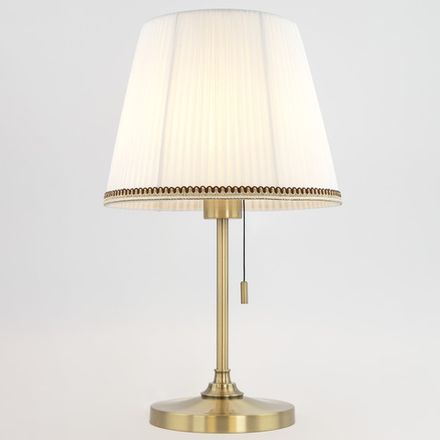 Citilux Линц CL402730 Настольная лампа бронза с белым абажуром