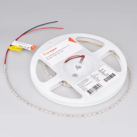 Лента MICROLED-M120-3.5mm 12V Warm2700 (8.3 W/m, IP20, 2216, 3m) (Arlight, узкая)