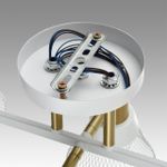 8045/6C MODERNI LN25 белый, латунь/белый металл/металл Люстра потолочная Е14 6*40W 220V ANRIYA