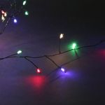 A-514 MIX гирлянда светодиодная "Роса", 9м, 300 LED, 220V, темно-зеленый провод
