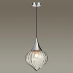 4949/1 PENDANT ODL22 469 хром/прозрачный/стекло Подвес E14 1*40W KESTA