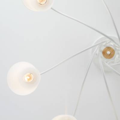 Люстра с плафонами из матового стекла 70062/8 белый