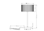 Декоративная настольная лампа Arte Lamp MALLORCA A1021LT-1SS, 1хE27