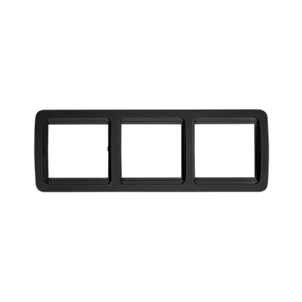 Рамка 3-м горизонтальная CLASSICO 2303HB черн. IN HOME 4690612061146