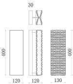 Бра Sacrement Gold FL1181-2W, LED