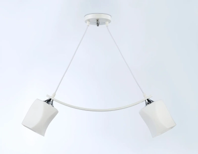 Светильник подвесной TR303154/2 WH/CH/FR белый/хром/белый матовый E27/2 max 40W 640*115*410