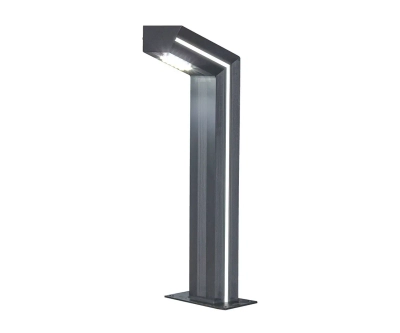 09207-F(220V),16(07) Светильник уличный Такоми серый 220V w15*7,5 h80 Led 10W (4000K) Декоративная подсветка зеленая.
