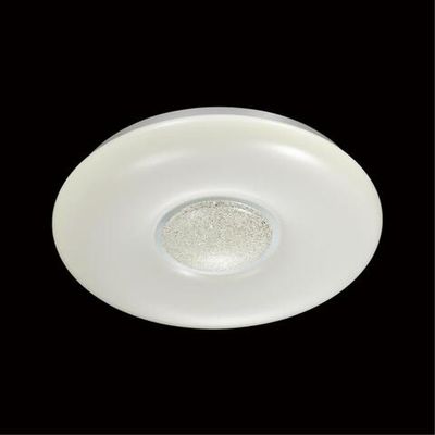 2074/DL PALE SN 069 Светильник пластик/белый/хром/прозрачный LED 48Вт 3000-6300K D410 IP43 пульт ДУ LAZANA