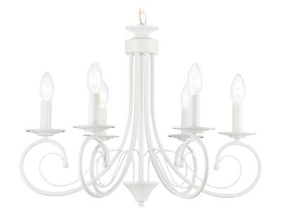 Светильник подвесной TR9611/6 WH белый E14/6 max 40W D560*650