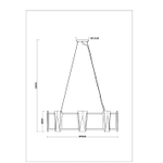 Подвесная люстра ARTE LAMP GRATO A4079LM-8CC, 8хE14