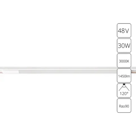 Магнитный трековый светильник Arte Lamp OPTIMA A7285PL-1WH, LED