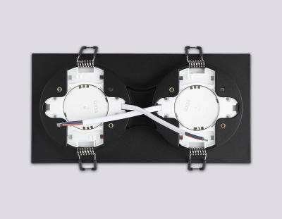 Светильник накладной точечный TN52424/2 BK/FR черный/белый матовый GX53 max 12W 210*105*45