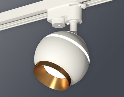 Комплект трекового светильника XT1101023 SWH/PYG белый песок/золото желтое полированное GU5.3 LED 3W 4200K (A2520, C1101, N7034)