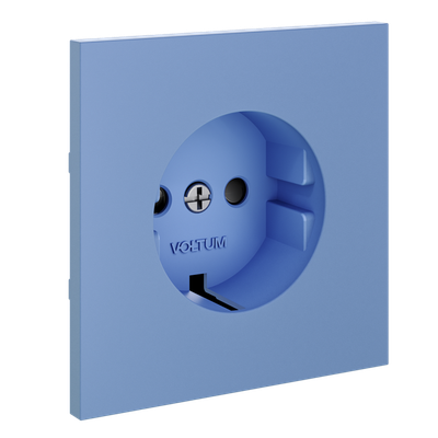 VLS000715 Накладка для розетки с заземлением и защитными шторками, S70 (деним). (ТМ Maytoni)