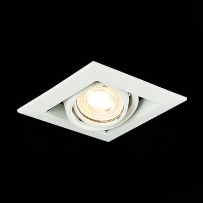 ST250.558.01 Св-к встр. Черный, Белый GU10 1*50W  IP20 L126xW126xH70 220V Без ламп
