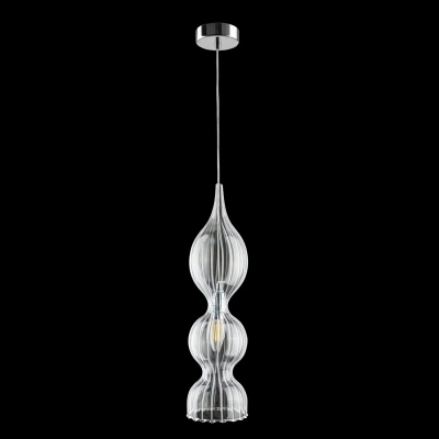 Светильник подвесной Crystal Lux IRIS SP1 B TRANSPARENT 2075/201