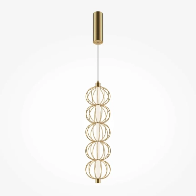 Подвесной светильник Золотая клетка / Golden Cage 3000К 17Вт, MOD216PL-L10G3K. TM Maytoni
