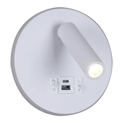86203-9.2-001KT LED12W+USB WT светильник настенный Reluce, LED