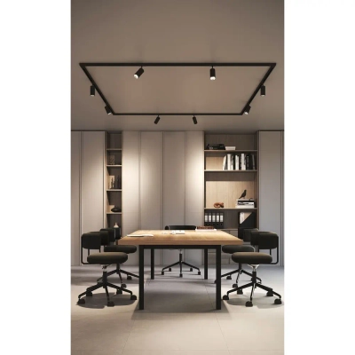 Трековый светильник Arte Lamp AERO A1336PL-1BK, 1хLED