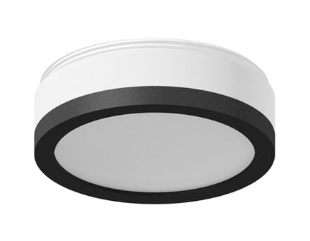 Насадка передняя для корпуса светильника с диаметром отверстия D60mm N6221 SBK/FR черный песок/белый матовый D60*H30mm Out15mm MR16