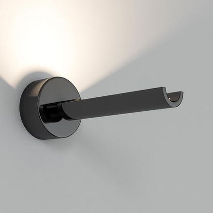 Настенный светодиодный светильник в стиле минимализм 20126/1 LED черный жемчуг