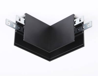 Коннектор угловой для накладного шинопровода Magnetic GL3372 BK черный 85*85*H53.7