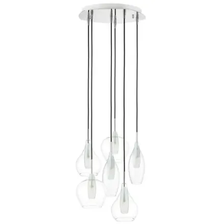 803061 Подвес PENTOLA 6х25W G9 ХРОМ/ПРОЗРАЧНЫЙ Lightstar