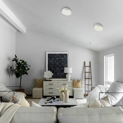 7657/11L MITRA LED SN 549 Светильник пластик/белый LED 11Вт 4000K D200 IP20 PLUTO WHITE