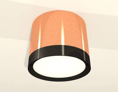 Комплект накладного светильника XS8122001 PPG/PBK золото розовое полированное/черный полированный GX53 (C8122, N8113)