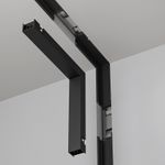 Коннектор угловой внутренний, встраиваемый под ГКЛ 12,5 мм Basity, черный, TRA172ICL-12B. TM Maytoni