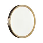 7667/DL COLOR SN 132 Светильник пластик/белый/черный/золотой LED 48Вт 4000К D405 IP43 FAVEMO BLACK