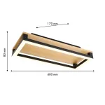 Потолочный светильник Firkant 4434-1C, LED*18W, 1900LM, 4000K. ТМ F-Promo