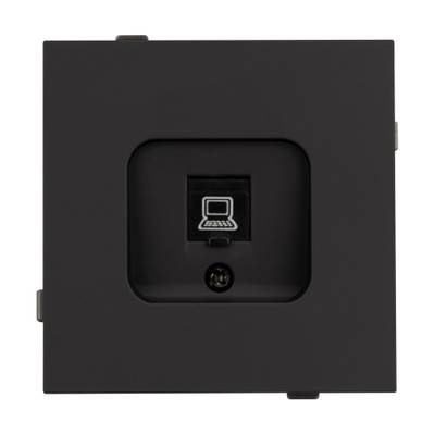 Механизм компьютерной розетки SCT-TENDO-MPC1-SFPL-BK (RJ-45, CAT6) (Arlight, -)