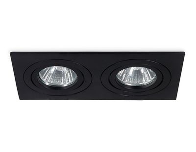 Встраиваемый поворотный точечный светильник GU5.3 TN102627/2 BK черный GU5.3 175*95*28