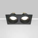 Встраиваемый светильник Zoom GU10х2, IP65, DL033-2-02B. TM Maytoni