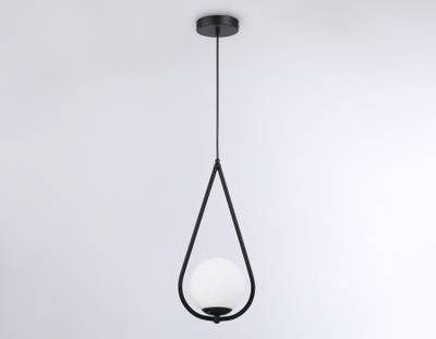 Подвесной светильник TR2598 BK черный E27 max 60W D150*1000