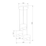 Подвесной светильник 4876 Grant Black, E27х3