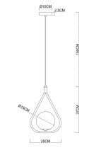 Подвесной светильник Arte Lamp MATISSE A7764SP-1BK, 1хE14
