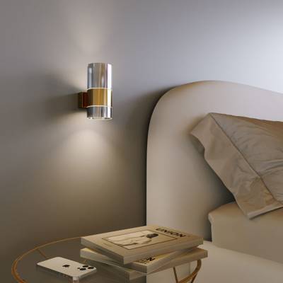 Настенный светильник 40021/1 LED латунь/дымчатый