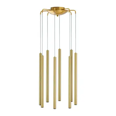 L8T747243 Люстра TUBO LED 40W 2560LM 25G ЗОЛОТО 4000K (574733+747243 (8шт)