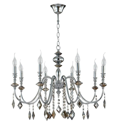 Люстра Crystal Lux MERCEDES SP8 CHROME/SMOKE 0950/308