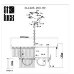 SL1225.203.09 Люстра подвесная ST-Luce Золотистый/Золотистый, Прозрачный E14 9*40W