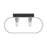 808620 Светильник настенный MURO 2х40W G9 ХРОМ/БЕЛЫЙ Lightstar