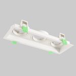 Светильник встроенный Crystal Lux CLT 068C3 WH 1400/289