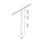 ST672.443.03 Магнитный трековый светильник Черный LED 1*3W 4000K 100Lm Ra&gt;90 36° IP20 D18xH310 24V