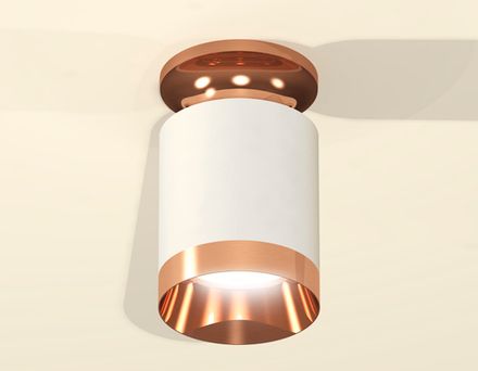 Комплект накладного светильника XS6301200 SWH/PPG белый песок/золото розовое полированное MR16 GU5.3 (N6906, C6301, N6135)