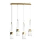 5043/42L L-VISION ODL24 301 глянц.золото/прозрачный/металл/стекло Люстра LED 42W 3000K 4167Лм LUMP