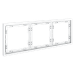 VLS100302 Рамка пластиковая VOLTUM S70 на 3 поста, (белый матовый) (ТМ Maytoni)