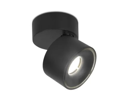 Накладной поворотный светодиодный светильник TN269 SBK черный песок LED 4200K 7W D75*83