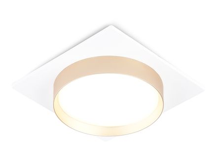 Светильник встраиваемый TN5230 WH/GD белый/золото GX53 max 12W 110*110*35